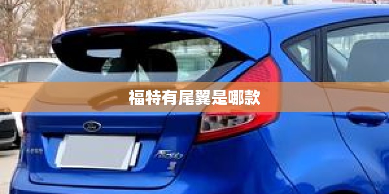 福特有尾翼是哪款