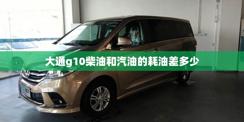 大通g10柴油和汽油的耗油差多少