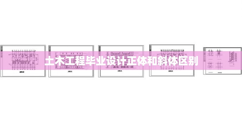 土木工程毕业设计正体和斜体区别