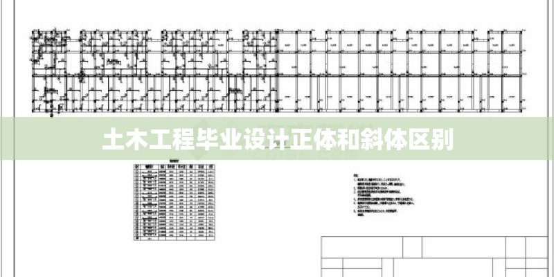 土木工程毕业设计正体和斜体区别