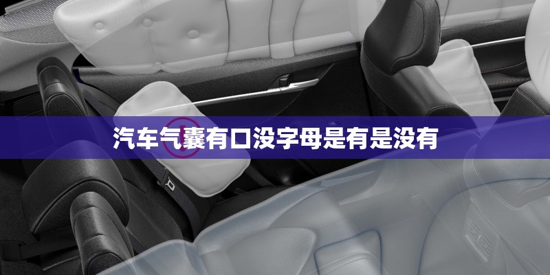 汽车气囊有口没字母是有是没有 汽车气囊有口没字母是有是没有