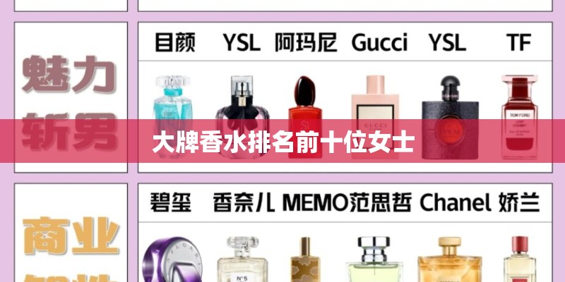 大牌香水排名前十位女士
