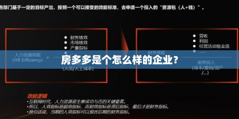 房多多是个怎么样的企业？