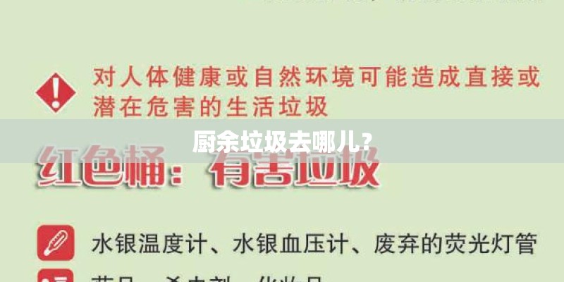 厨余垃圾去哪儿？