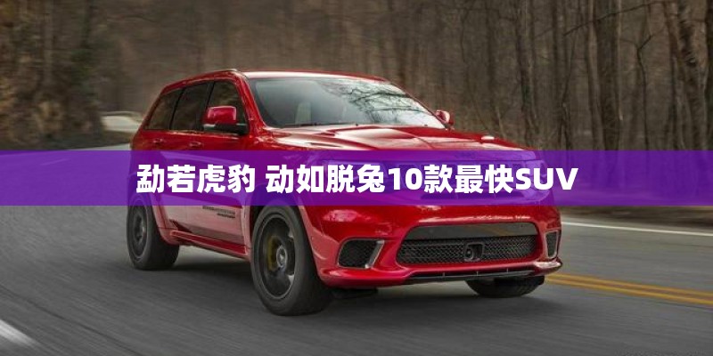勐若虎豹 动如脱兔10款最快SUV