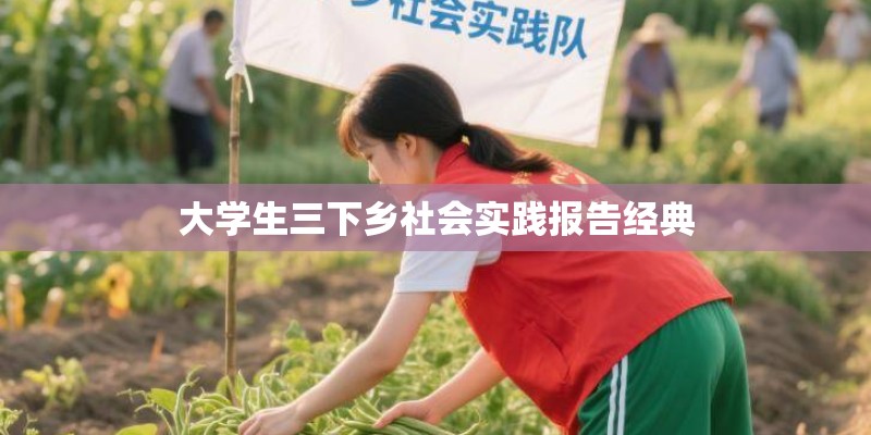 大学生三下乡社会实践报告经典