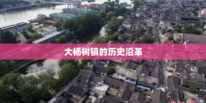大杨树镇的历史沿革