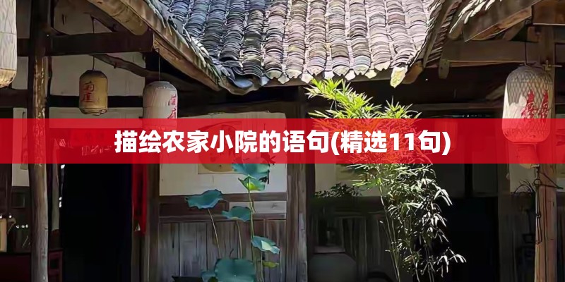 描绘农家小院的语句(精选11句)