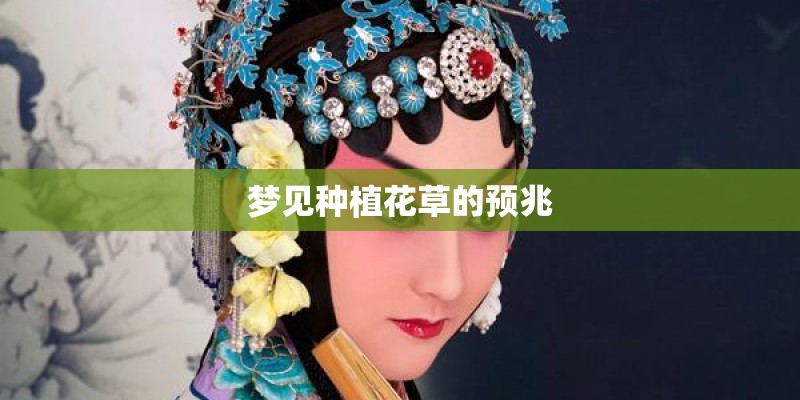 梦见种植花草的预兆