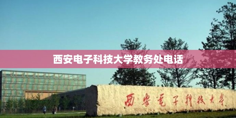 西安电子科技大学教务处电话