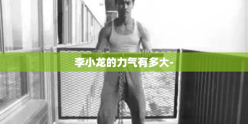 李小龙的力气有多大-