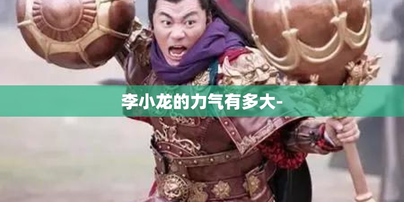 李小龙的力气有多大-