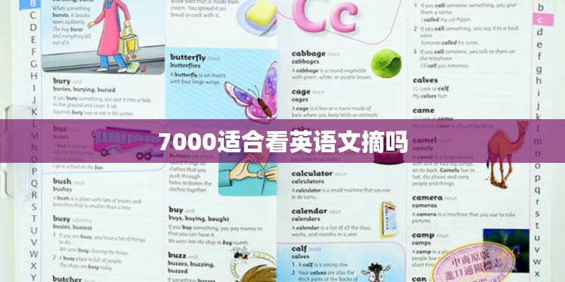 7000适合看英语文摘吗