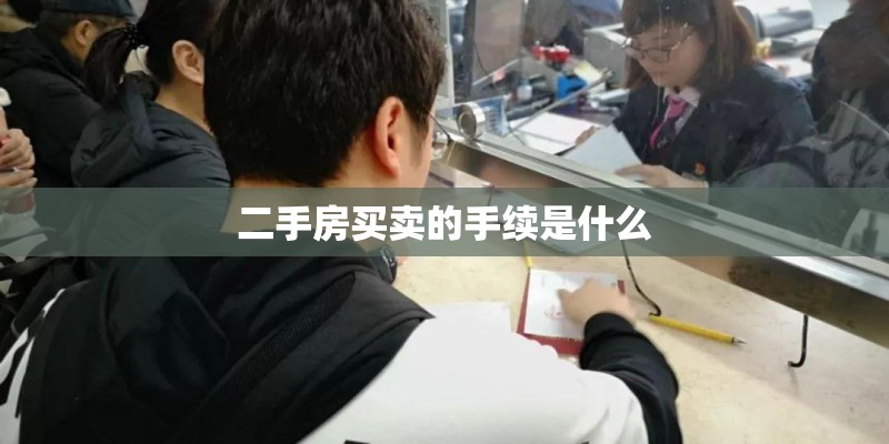 二手房买卖的手续是什么 二手房买卖的手续是什么