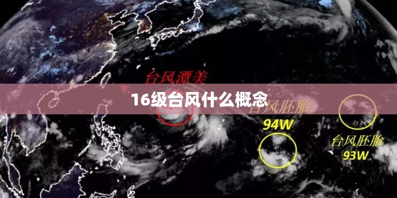16级台风什么概念