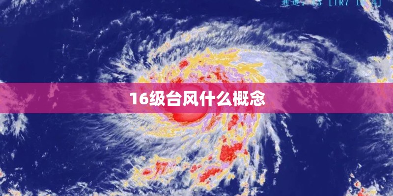 16级台风什么概念