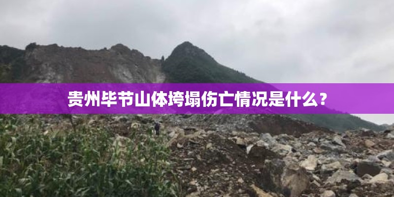 贵州毕节山体垮塌伤亡情况是什么？