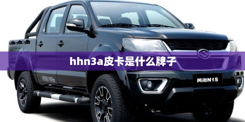 hhn3a皮卡是什么牌子
