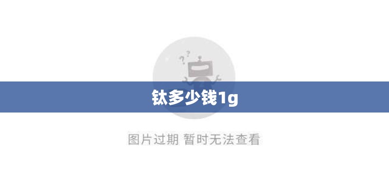 钛多少钱1g