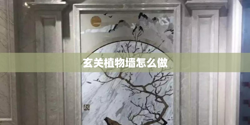 玄关植物墙怎么做