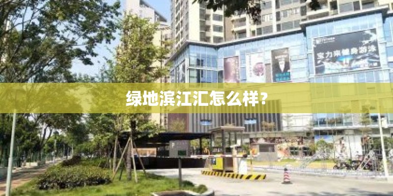 绿地滨江汇怎么样？