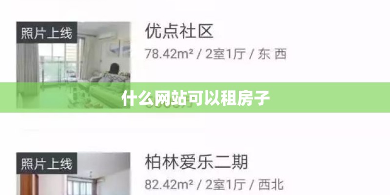 什么网站可以租房子
