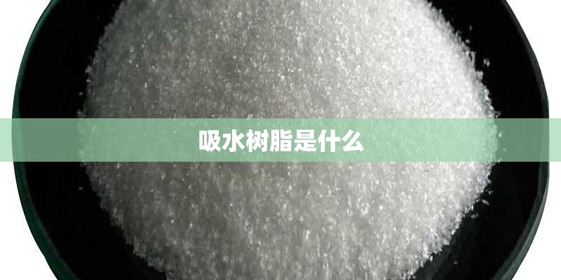 吸水树脂是什么
