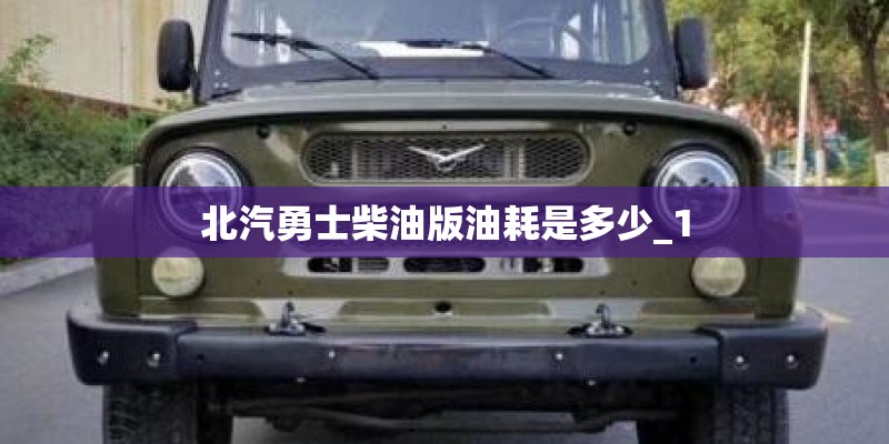 北汽勇士柴油版油耗是多少_1