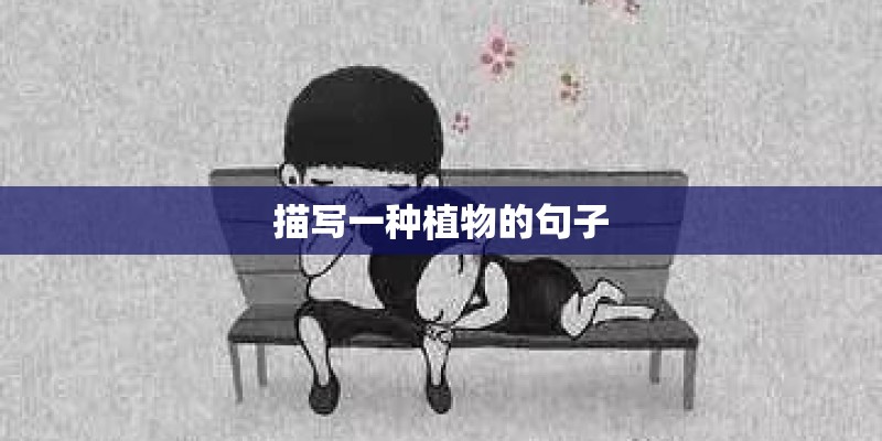 描写一种植物的句子