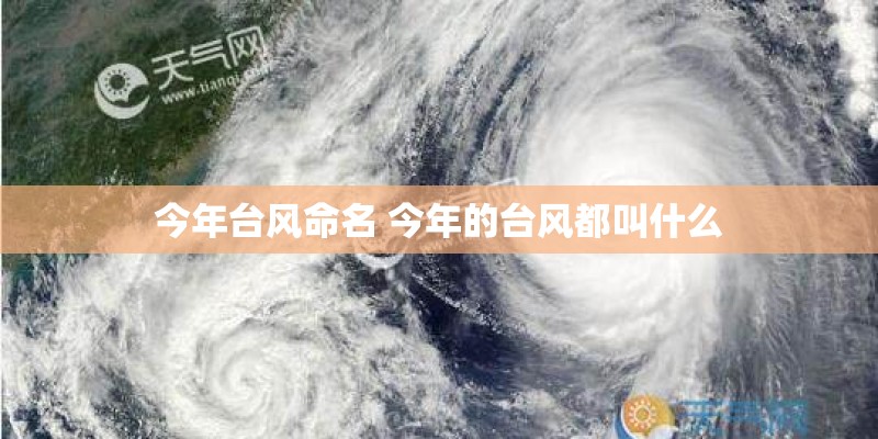 今年台风命名 今年的台风都叫什么