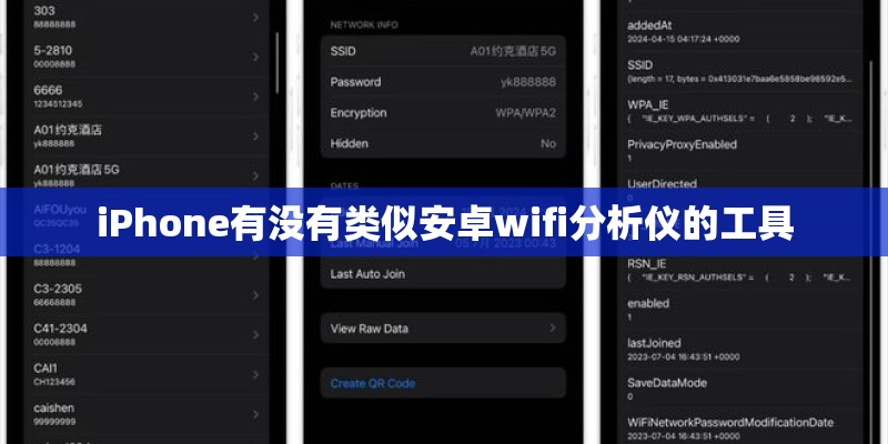 iPhone有没有类似安卓wifi分析仪的工具