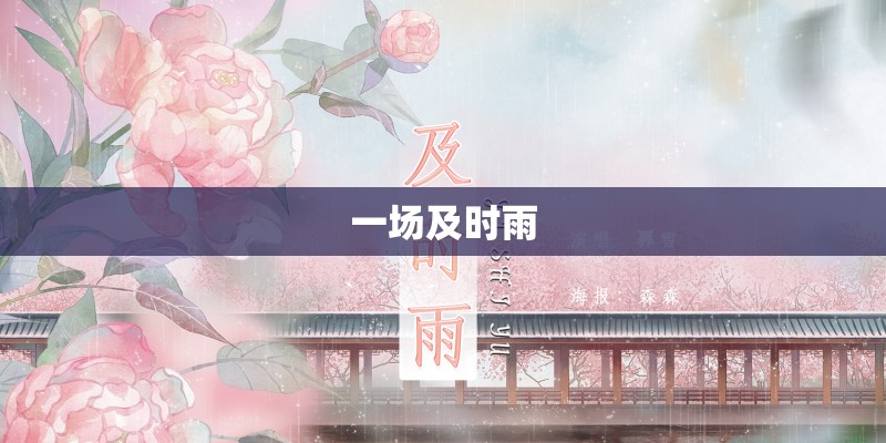一场及时雨