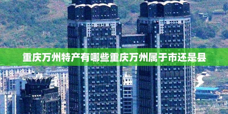 重庆万州特产有哪些重庆万州属于市还是县
