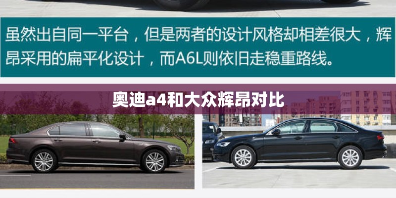 奥迪a4和大众辉昂对比