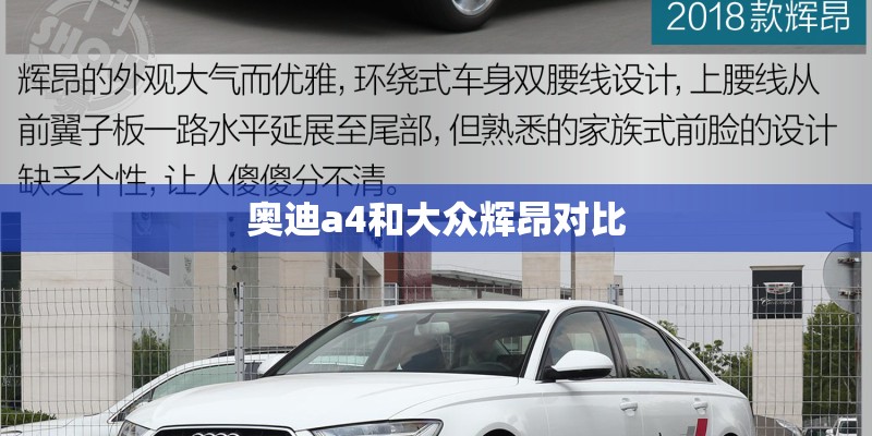 奥迪a4和大众辉昂对比