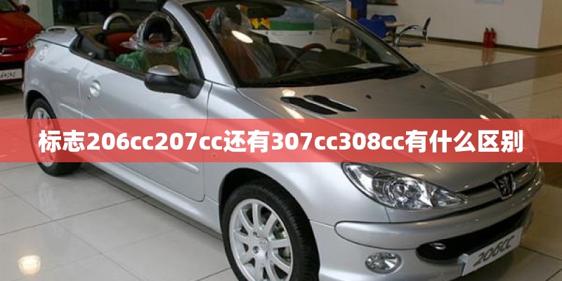 标志206cc207cc还有307cc308cc有什么区别