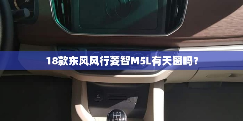 18款东风风行菱智M5L有天窗吗？