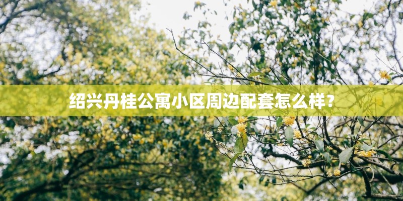 绍兴丹桂公寓小区周边配套怎么样？