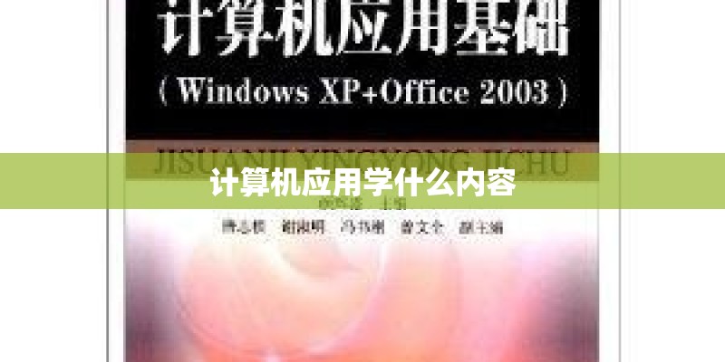 计算机应用学什么内容