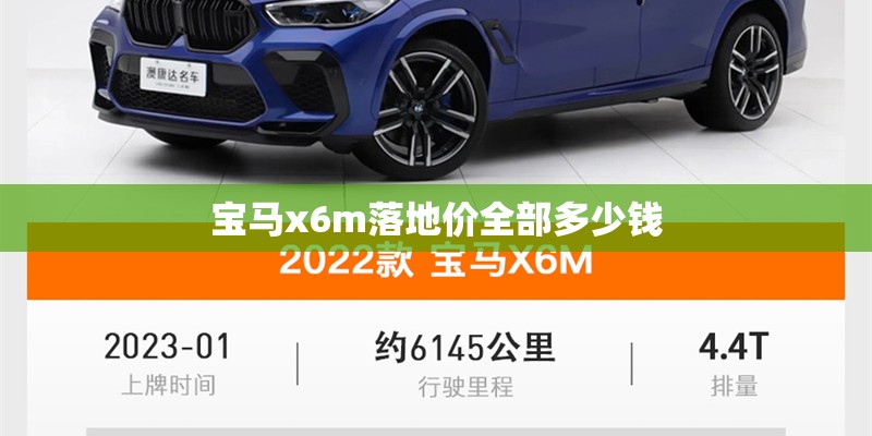 宝马x6m落地价全部多少钱 宝马x6m落地价全部多少钱