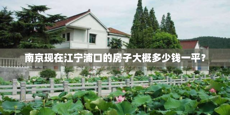 南京现在江宁浦口的房子大概多少钱一平? 南京现在江宁浦口的房子大概多少钱一平?