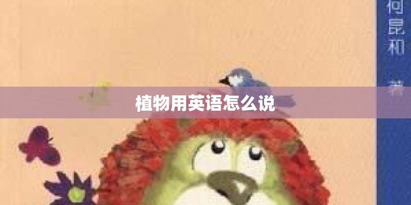 植物用英语怎么说