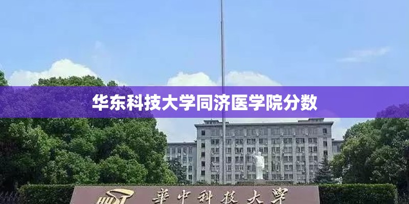 华东科技大学同济医学院分数 华东科技大学同济医学院分数