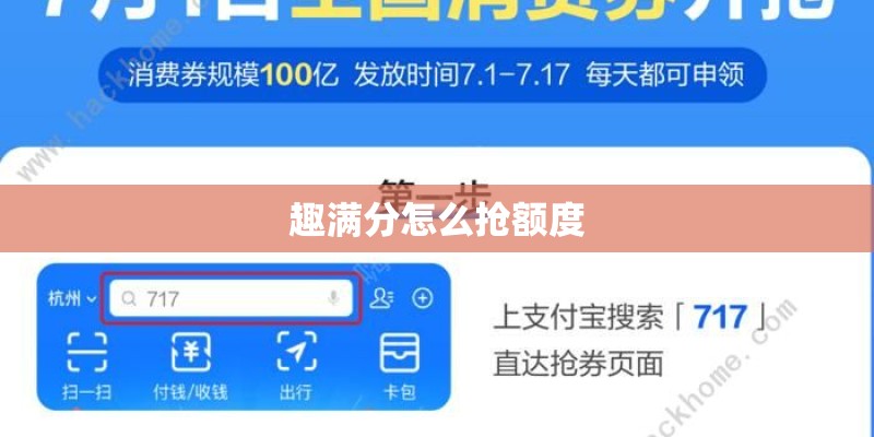 趣满分怎么抢额度