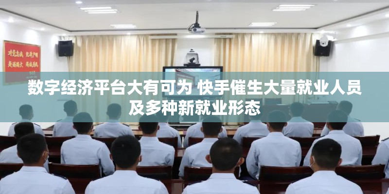 数字经济平台大有可为 快手催生大量就业人员及多种新就业形态