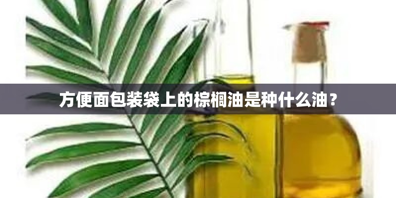 方便面包装袋上的棕榈油是种什么油？