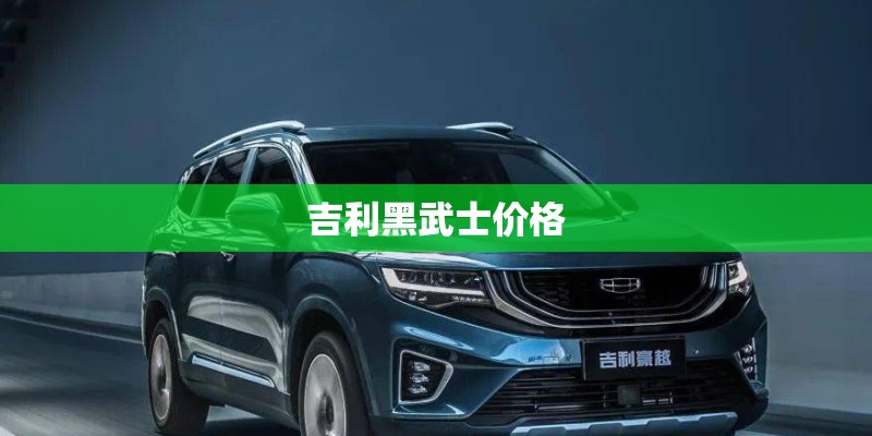 吉利黑武士价格