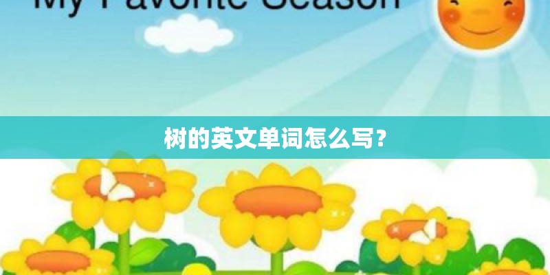 树的英文单词怎么写？